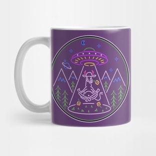 Cow ufo abduction Mug